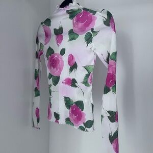 Coquette mesh top French designer